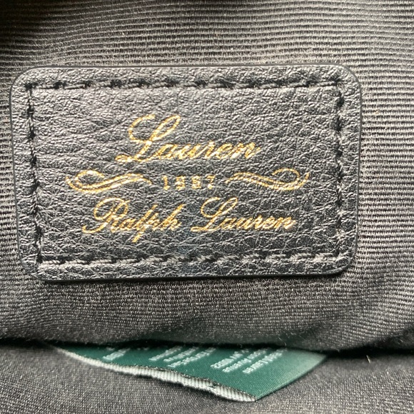 Ralph Lauren Black Leather Crossbody Bag - Picture 7 of 9